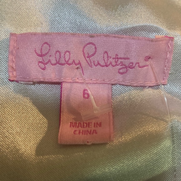 Lilly Pulitzer Tropical floral print shirt, size 6 Excellent Condition - Picture 5 of 6